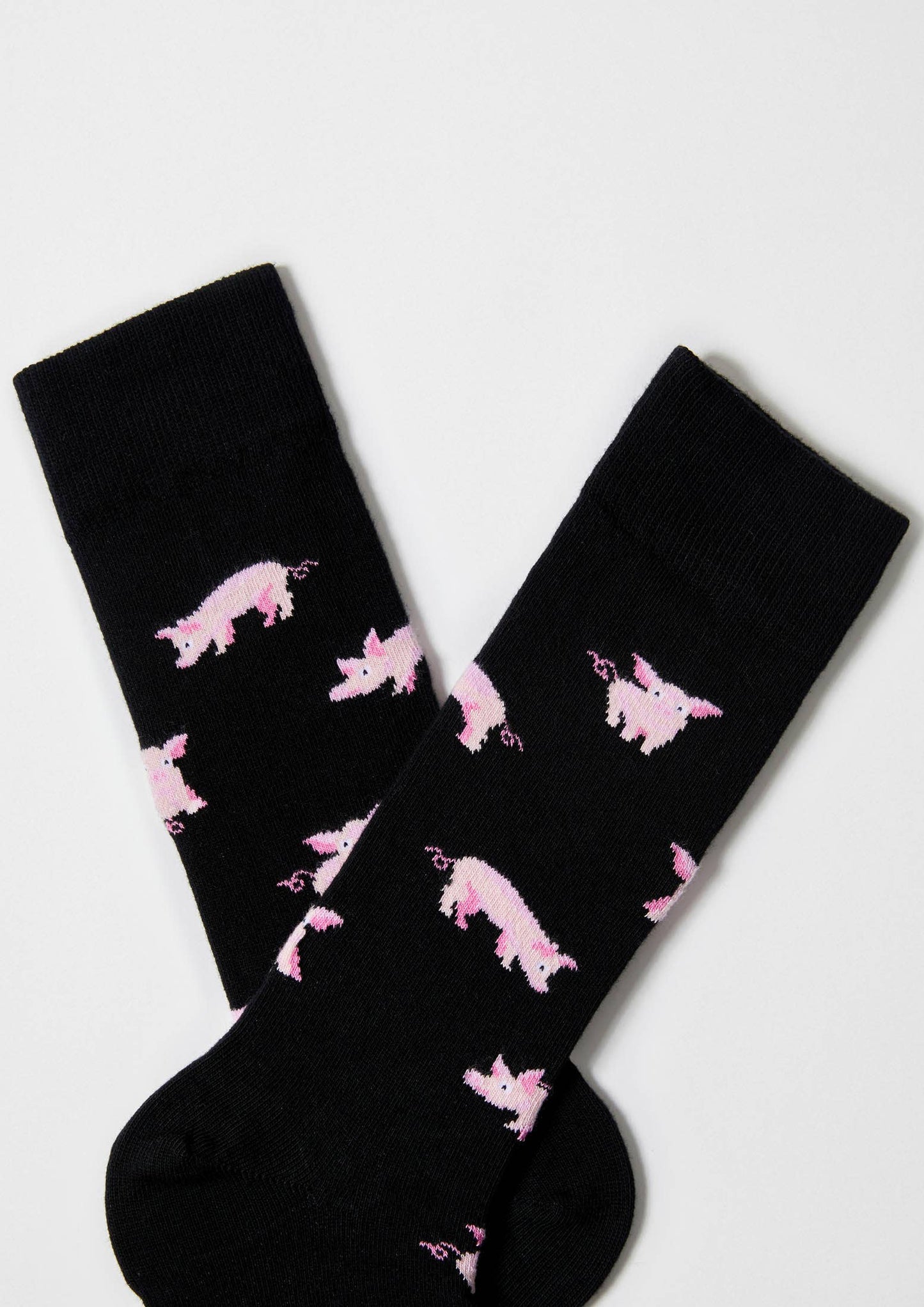 BePig Black - 100% Organic Cotton Socks