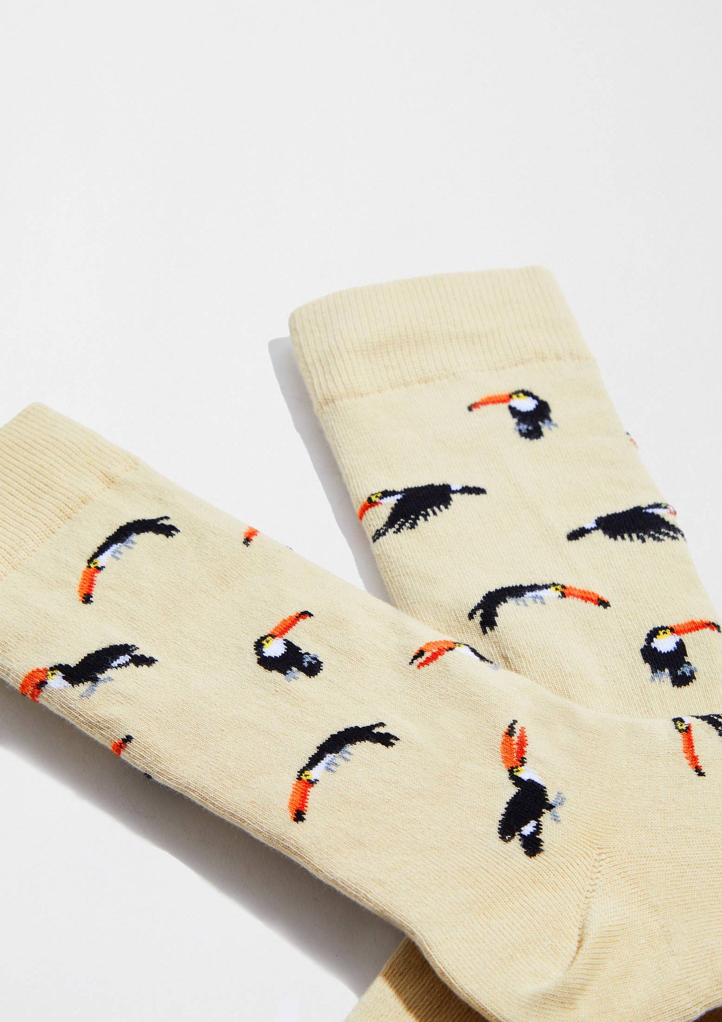 BeToucan Beige - 100% Organic Cotton Socks