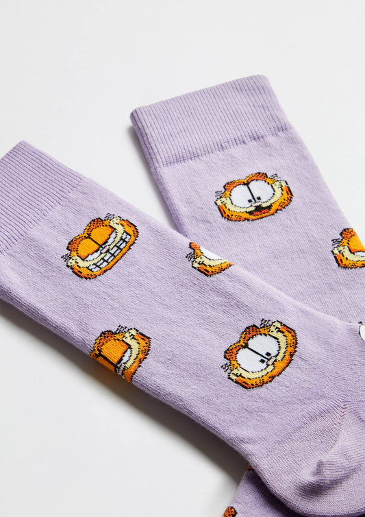 BeGarfield Faces Malva - 100% Organic Cotton Socks