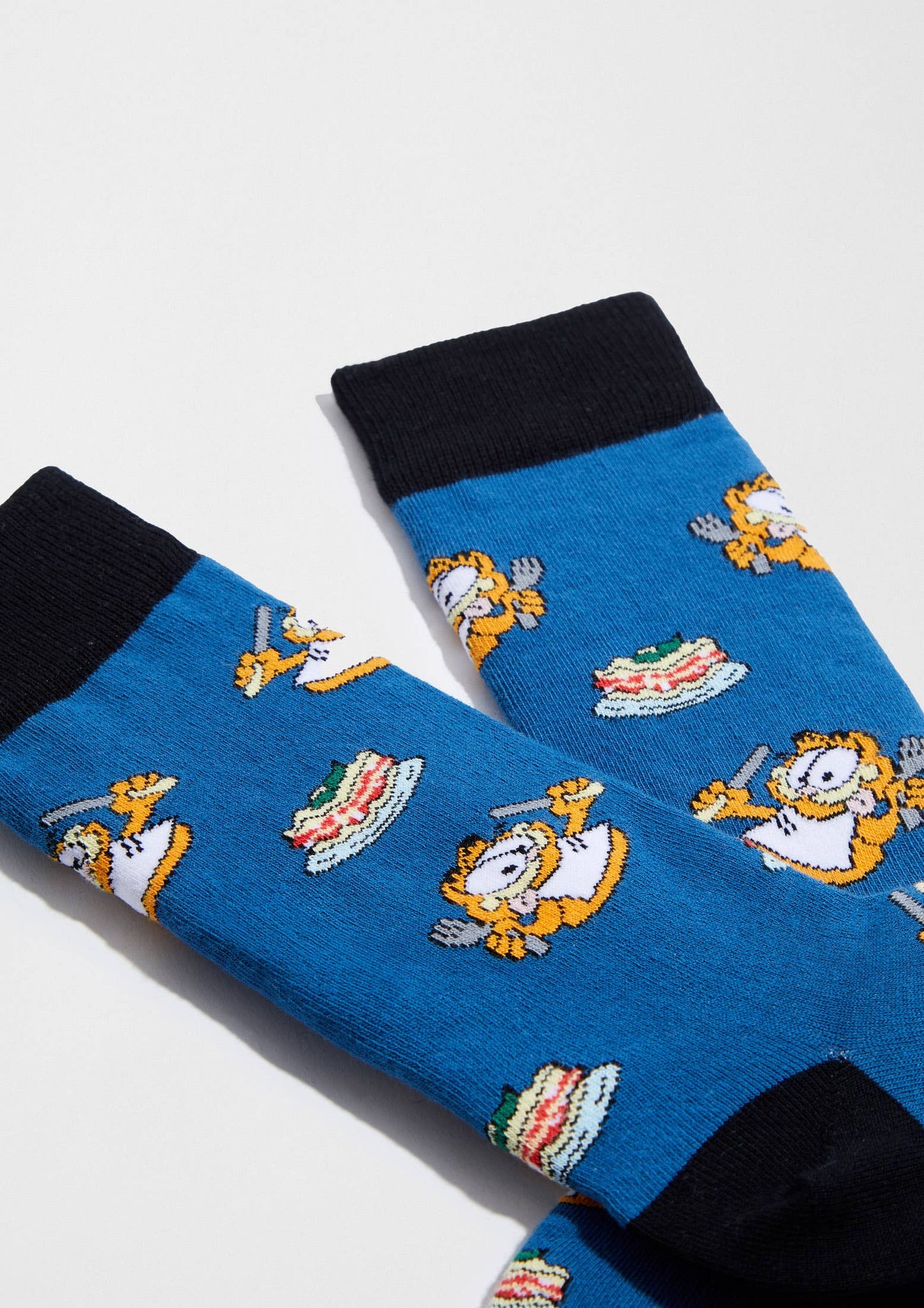 BeGarfield Foodie Blue - 100% Organic Cotton Socks