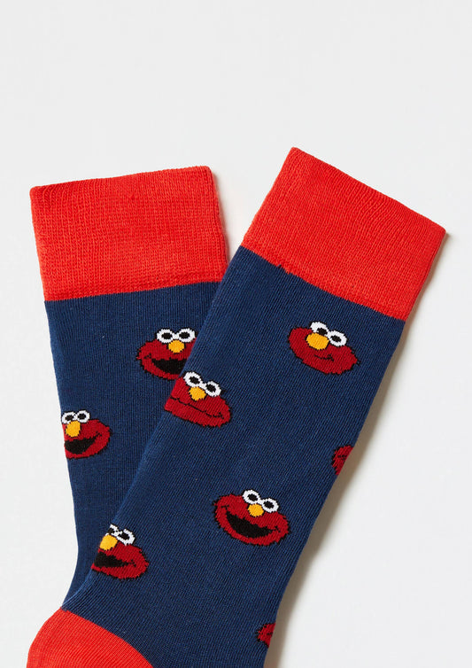 BeSesameStreet Elmo - 100% Organic Cotton Socks
