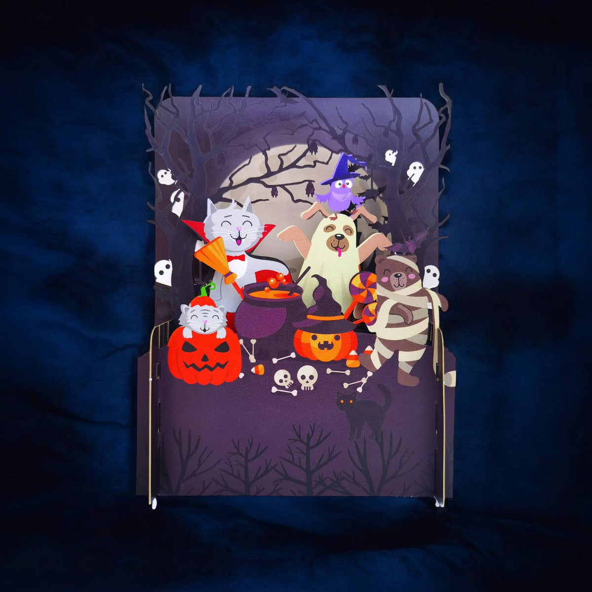 Tarjetas emergentes 3D de Halloween - Paquete de 6