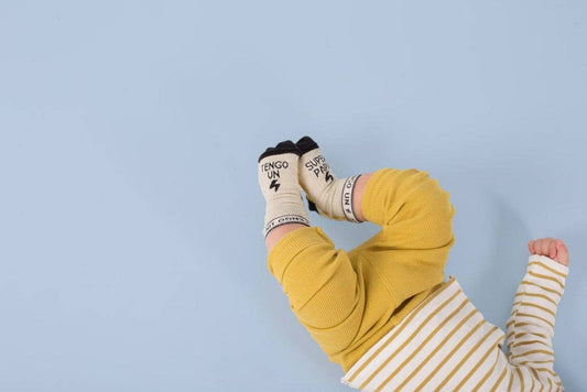 Mini Calcetines "Tengo Un Superpapá" Rayas