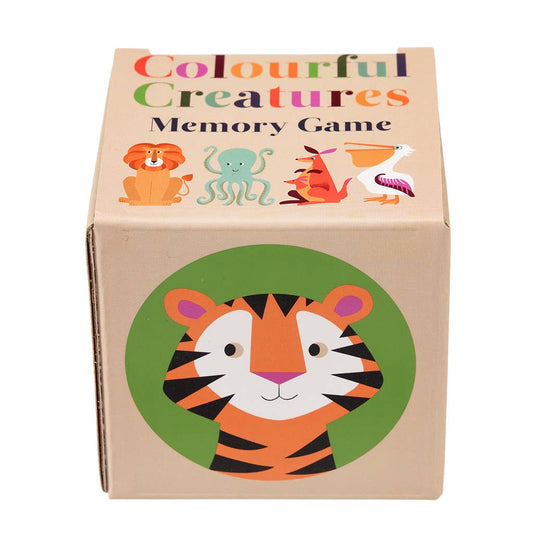 Juego de memoria (24 piezas) - Criaturas coloridas