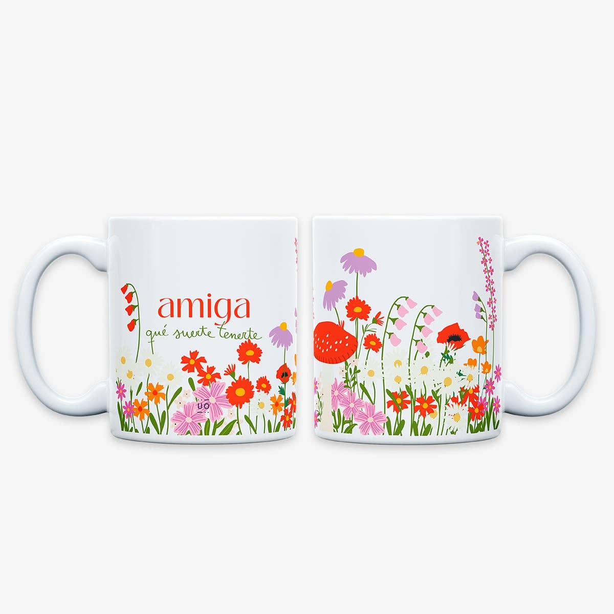Taza "Amiga, qué suerte tenerte"