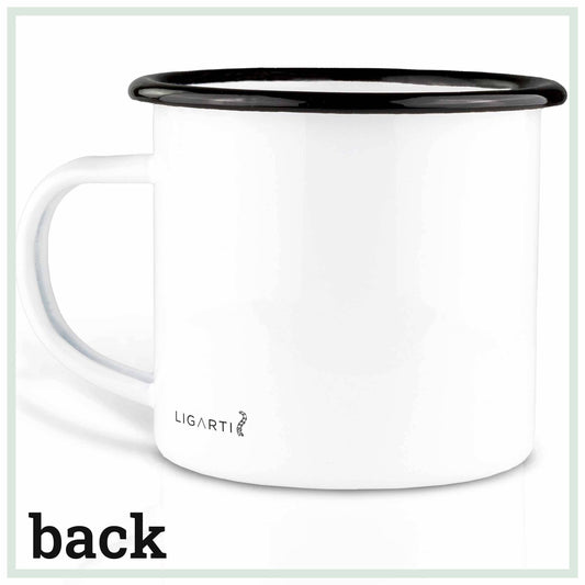 Taza esmaltada – Pulpo