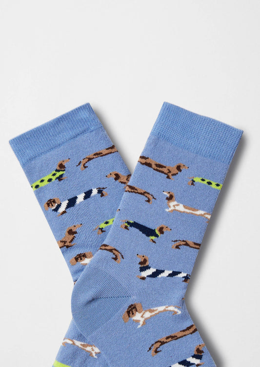 BePets Blue - 100% Organic Cotton Socks