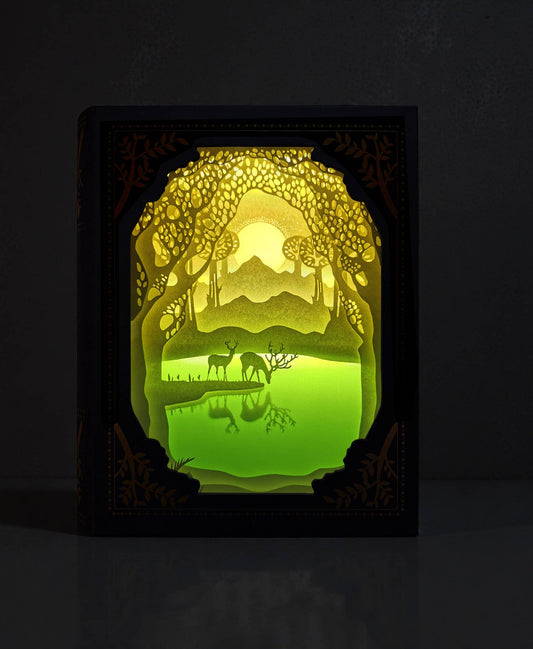 Caja de luz de cuento - Lago Ciervo (juego de 2)