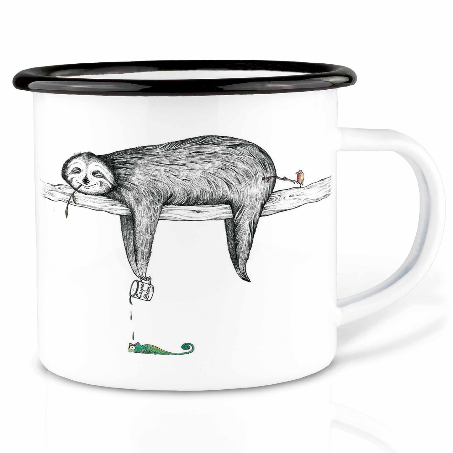 Taza esmaltada – Perezoso