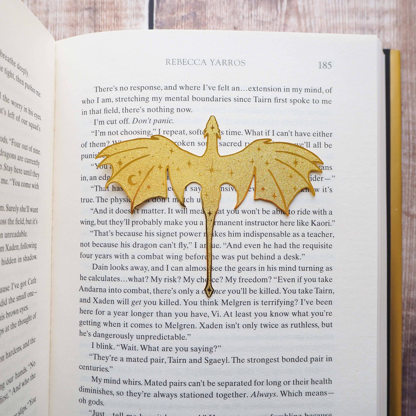 Marcador de libros de bronce con dragón