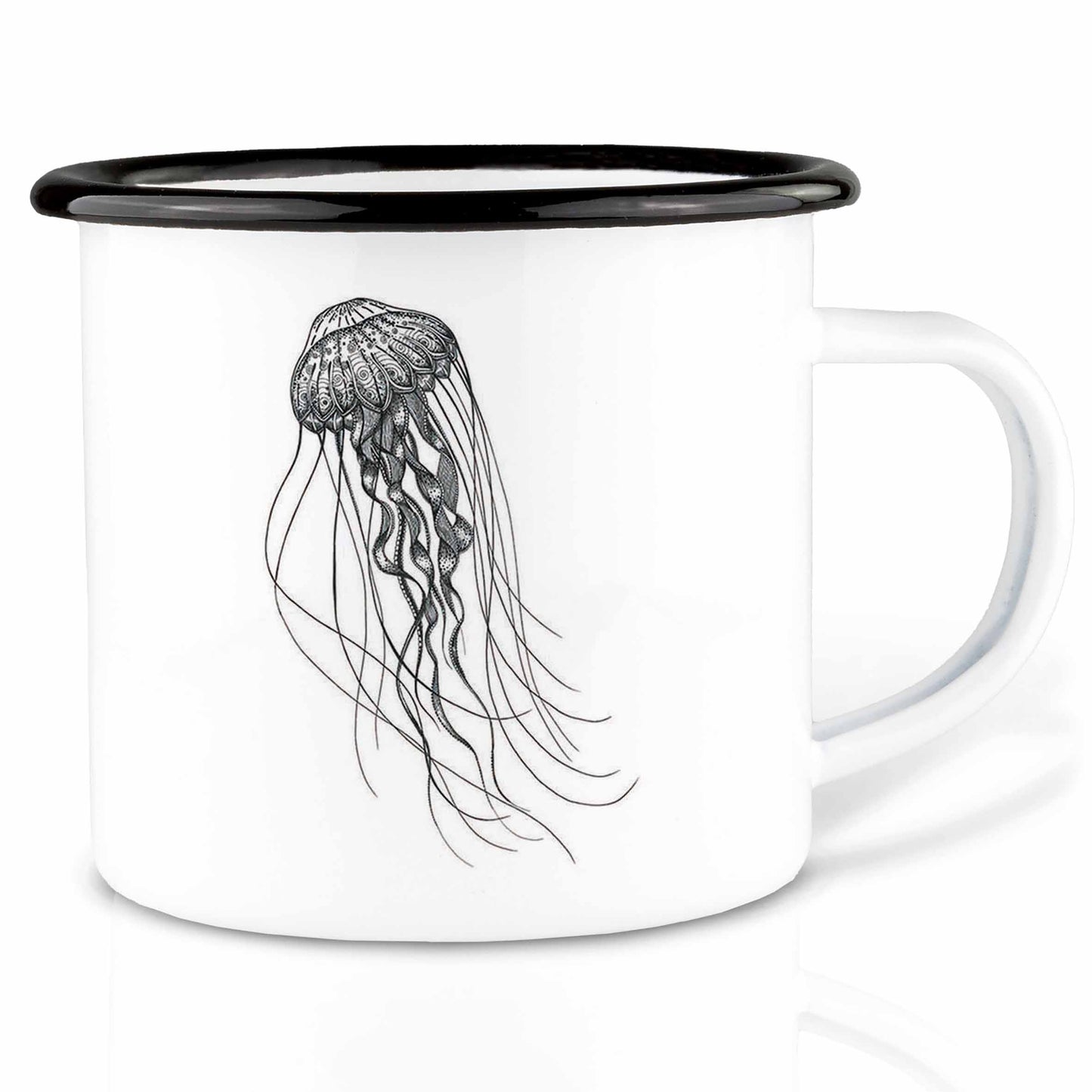 Taza esmaltada – Medusa de aguas profundas