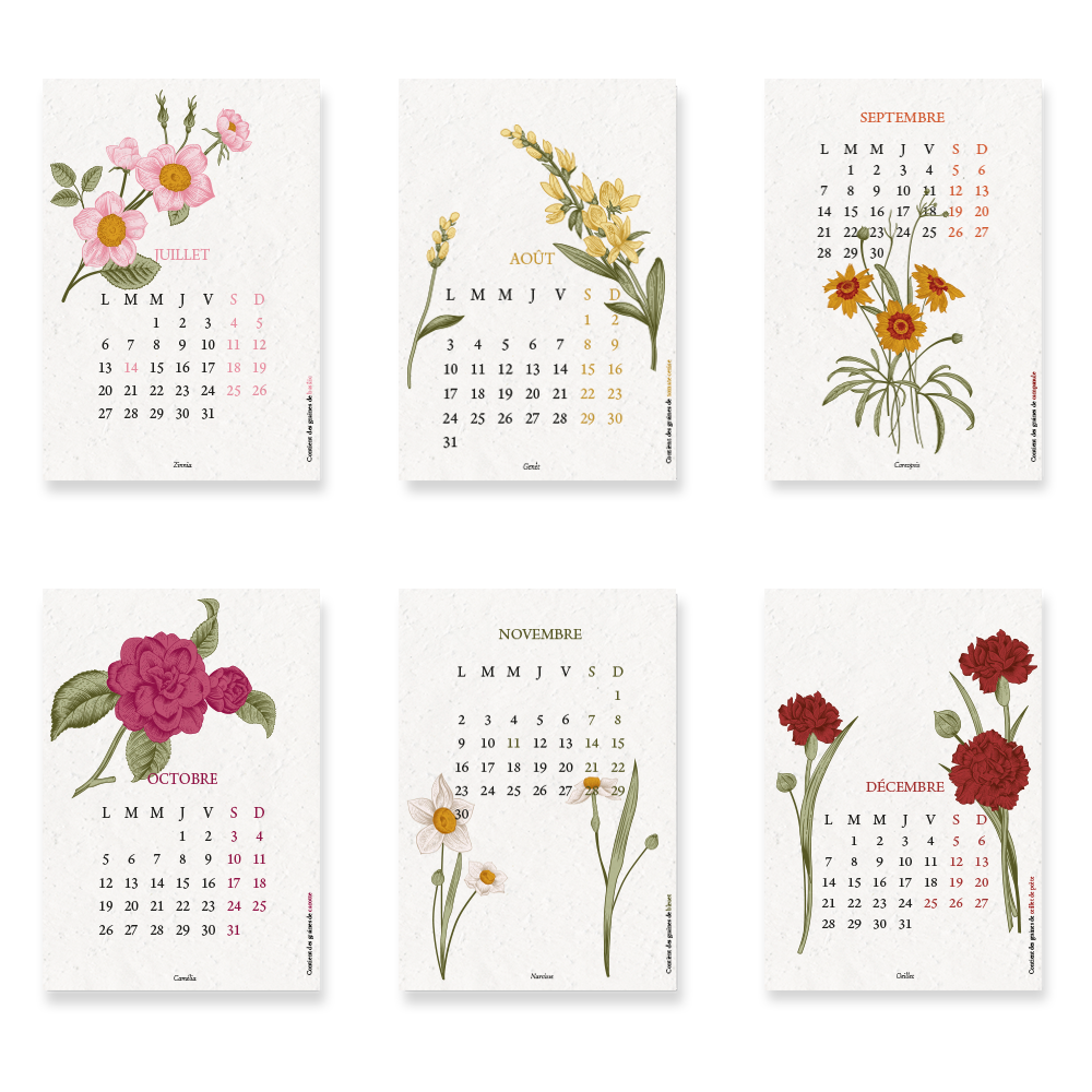 Calendario para plantar 2026, Biodiversidad, Gran formato