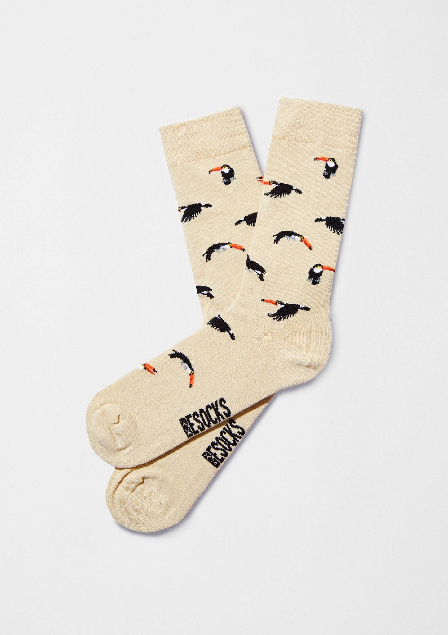 BeToucan Beige - 100% Organic Cotton Socks