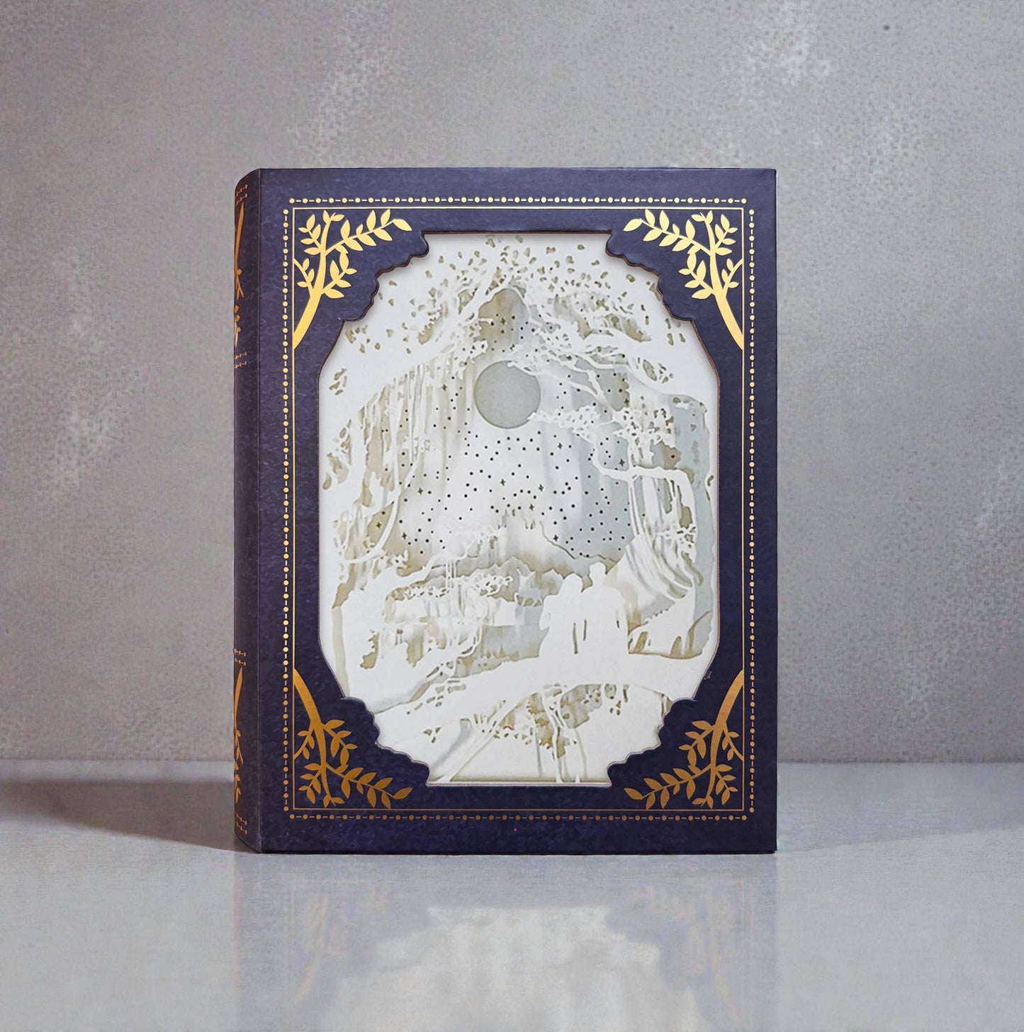 Caja de luz de cuentos -Amante de la luna (juego de 2)