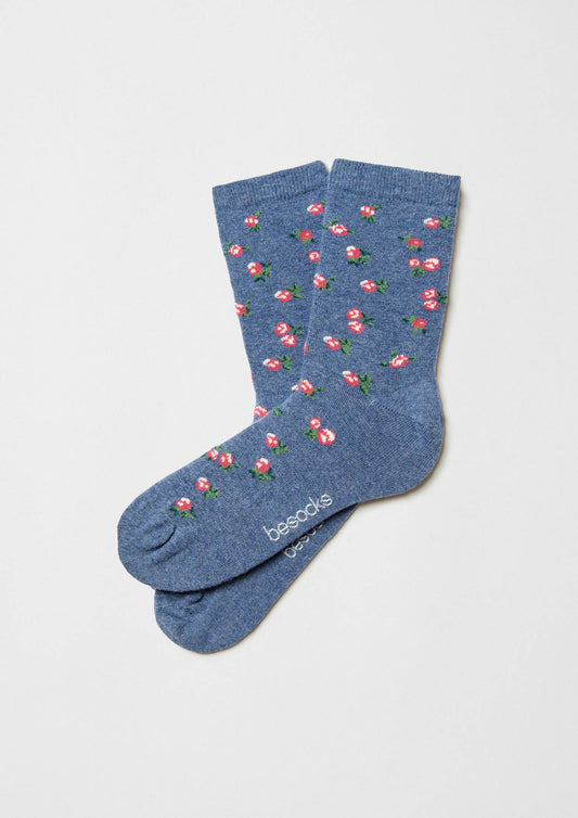 BeLiberty Blue - 100% Organic Cotton Socks