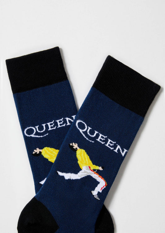 BeQueen Freddie Navy - 100% Organic Cotton Socks