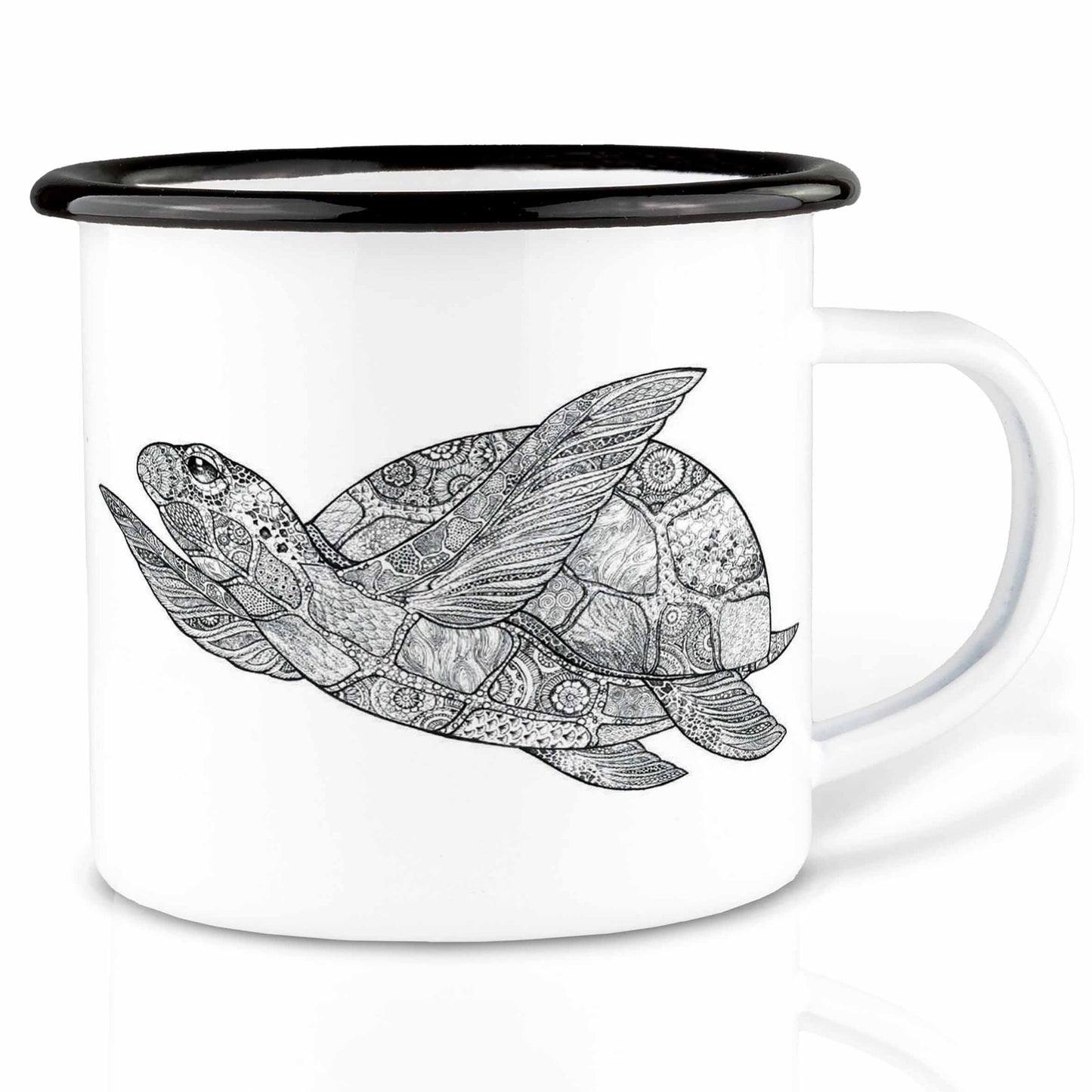 Taza esmaltada – Tortuga