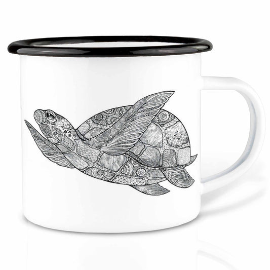 Taza esmaltada – Tortuga