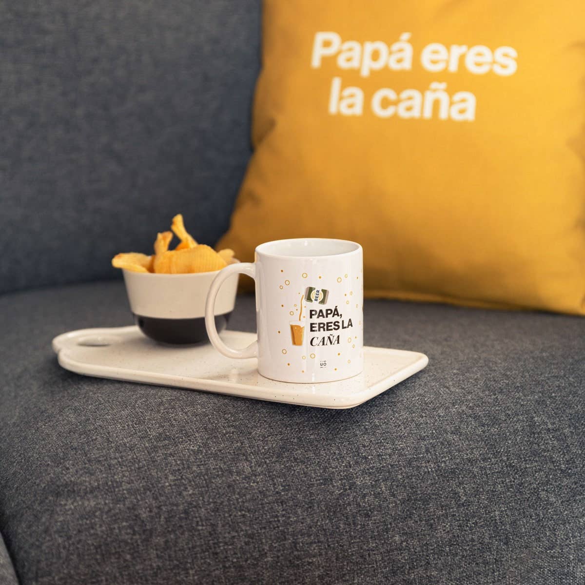 Taza "Papá, Eres La Caña"