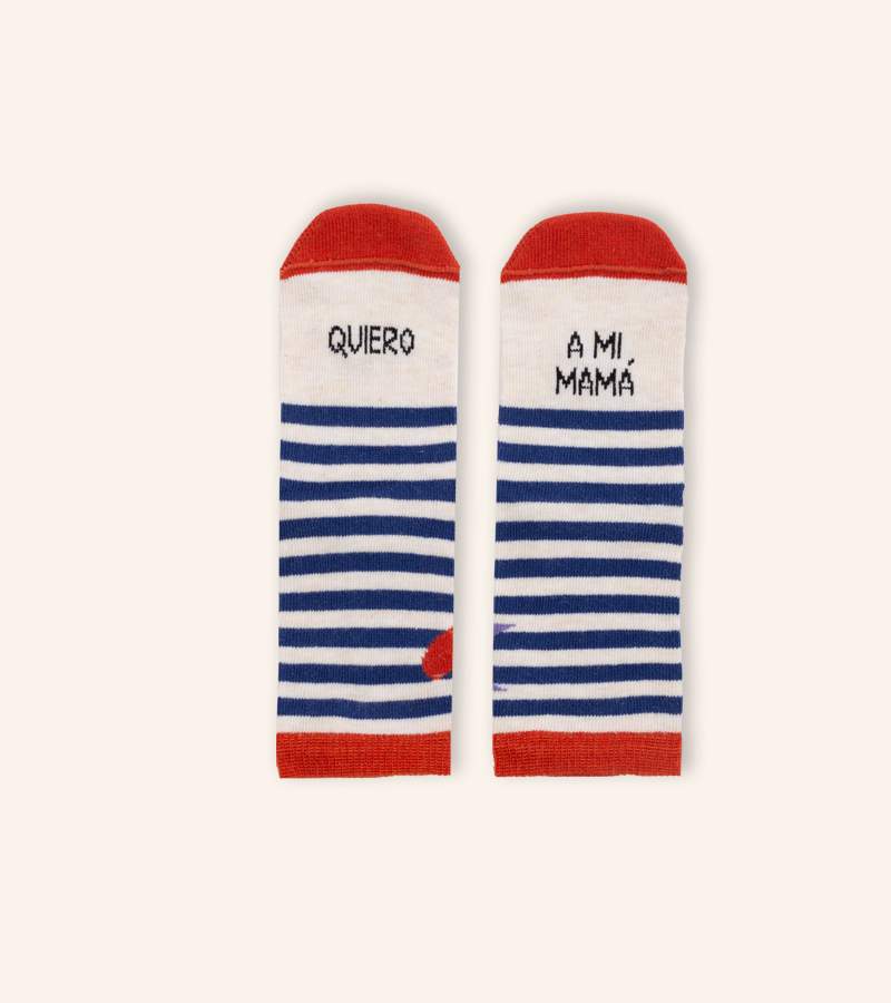 Mini Calcetines "Quiero A Mi Mamá" (Marinero)