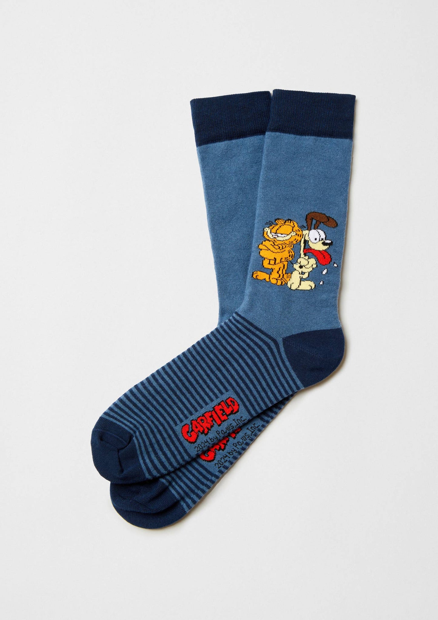 BeGarfield & Odie Blue  - 100% Organic Cotton Socks