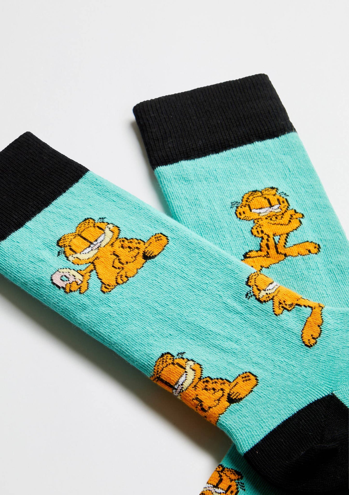 BeGarfield Poses Turquesa  - 100% Organic Cotton Socks
