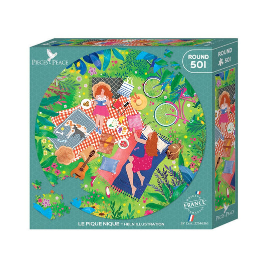 Rompecabezas Redondo de 500 Piezas - El Picnic