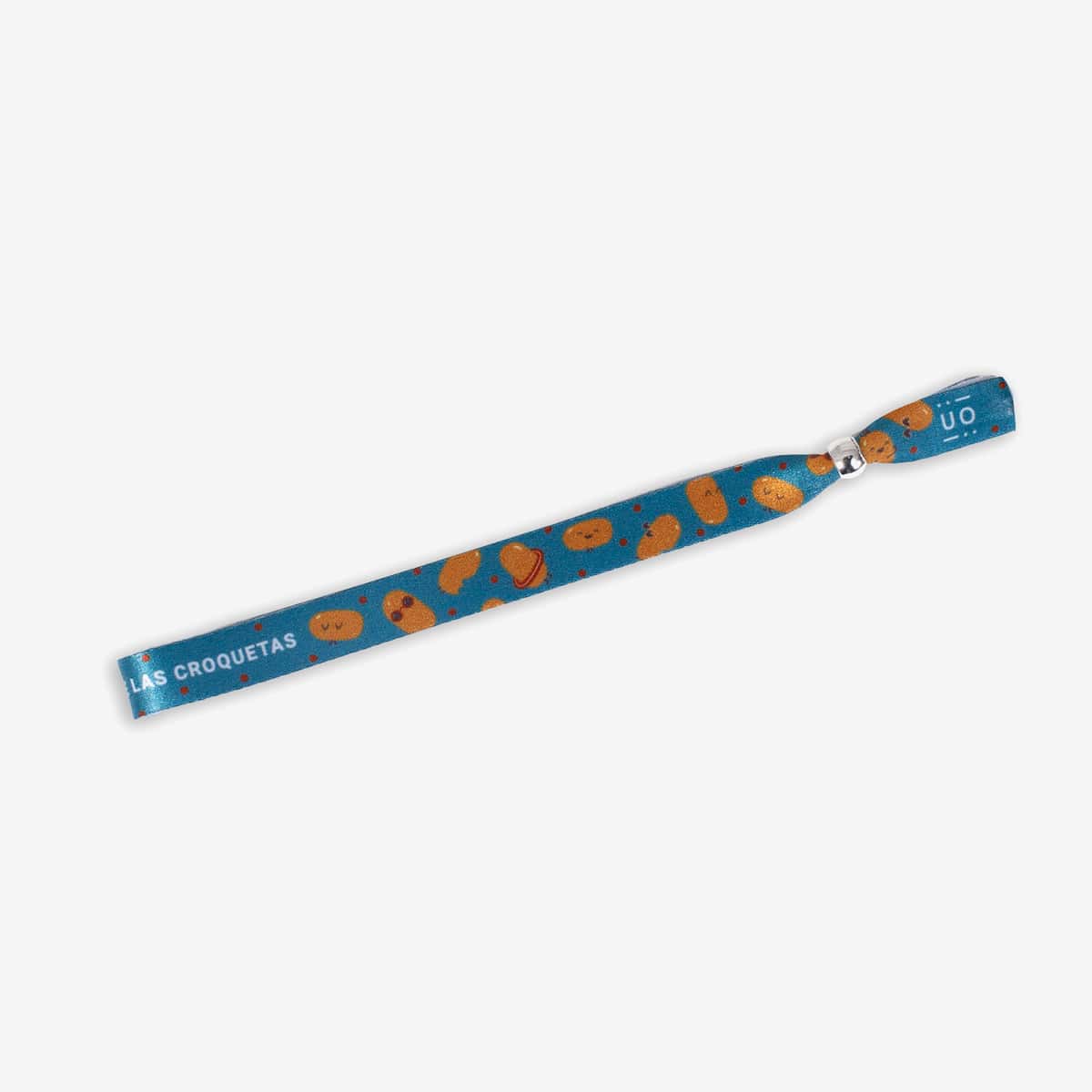 Pulsera Tela "Estás mejor que las croquetas"