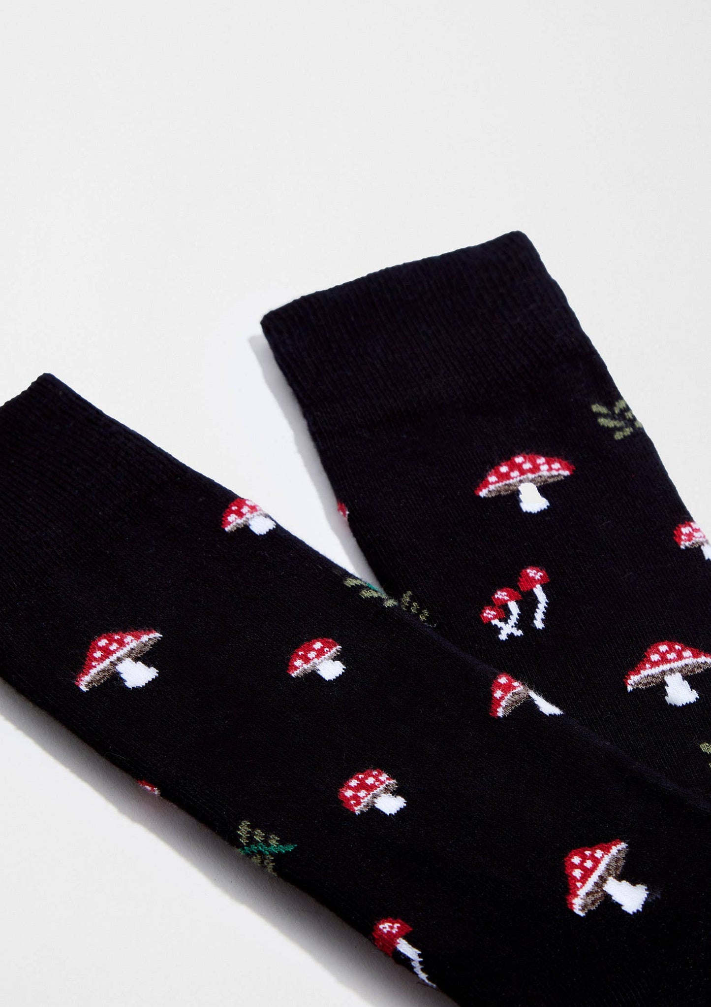 BeMushroom Black - 100% Organic Cotton Socks