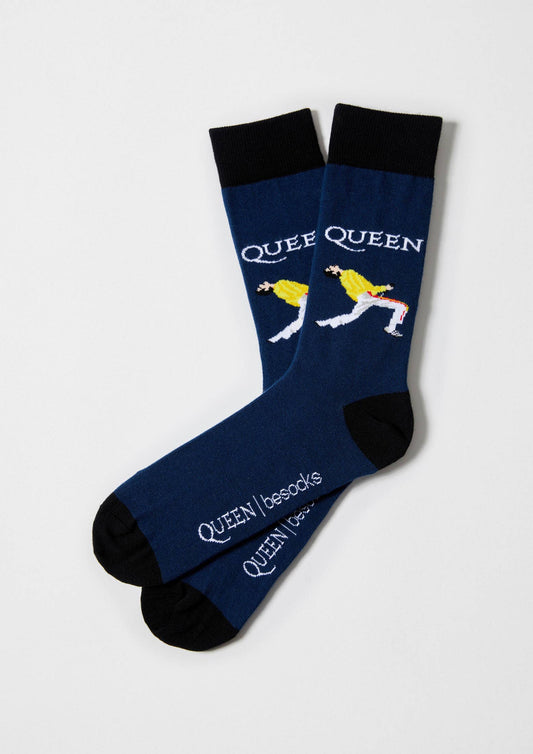 BeQueen Freddie Navy - 100% Organic Cotton Socks