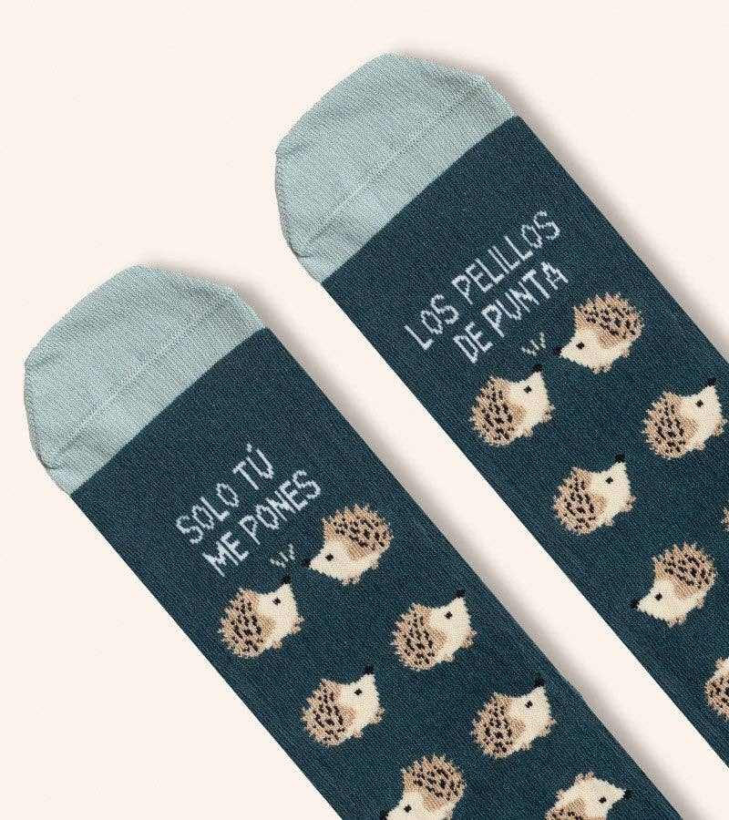 Calcetines "Me Pones Los Pelillos De Punta" Azul