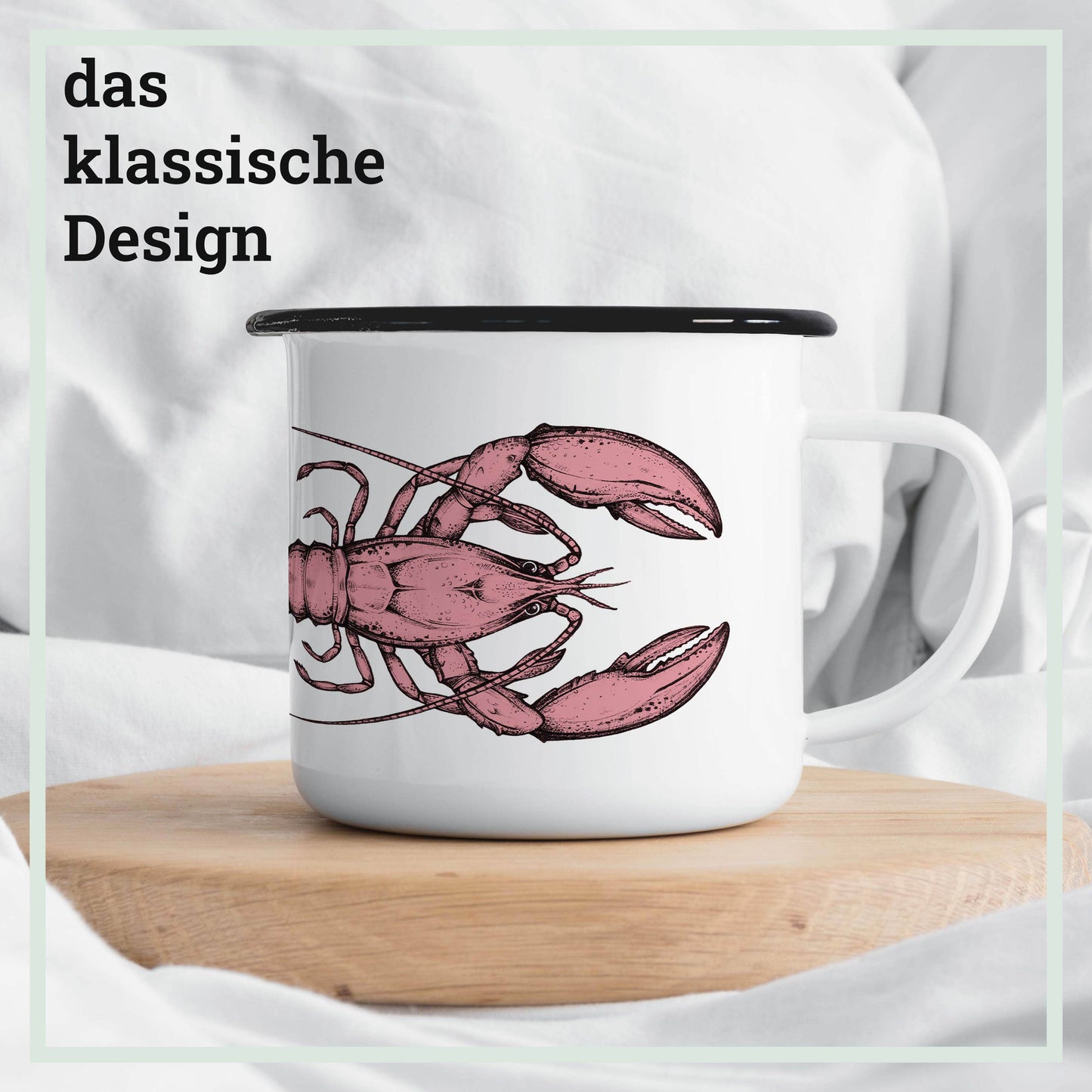 Taza de esmalte – Langosta