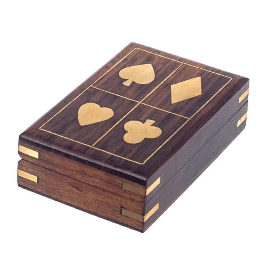 Deck of Cards with Wooden Box
