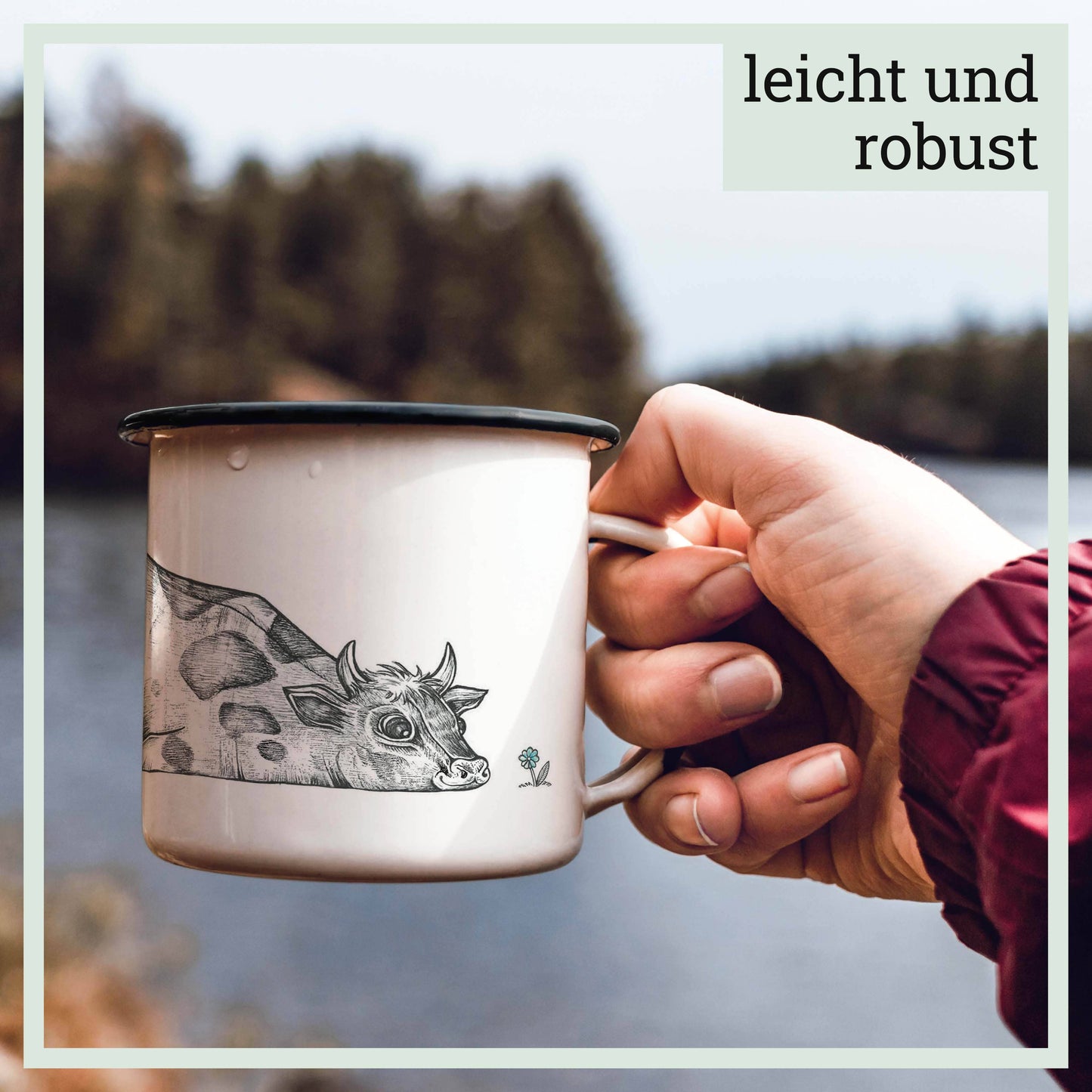 Taza esmaltada – Rita