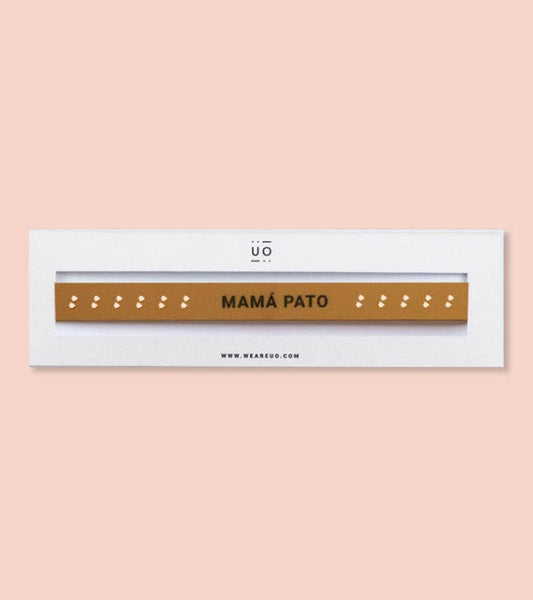 Pulsera Tela "Mamá Pato"