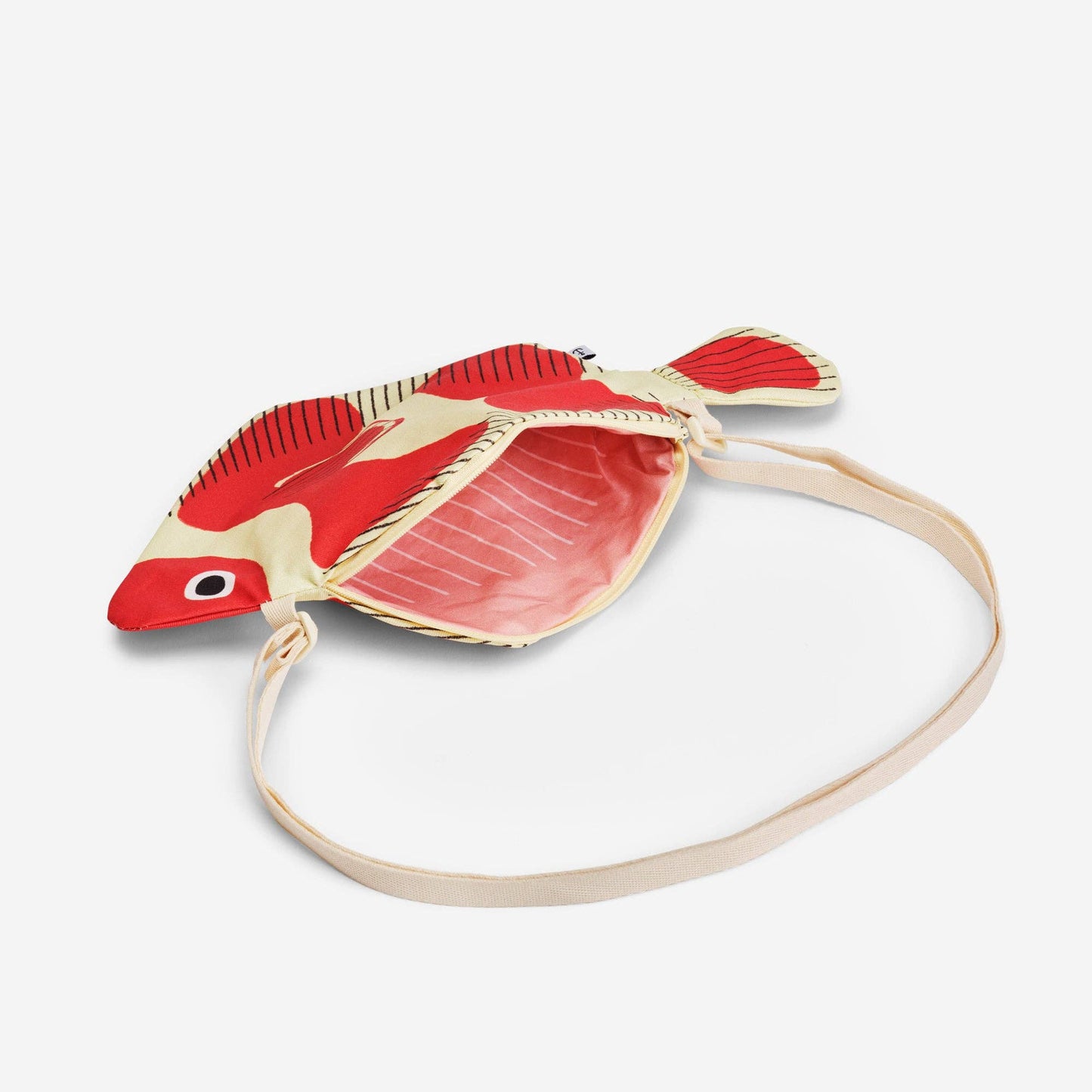 Bolso de hombro Clownfish grande en colores rojos