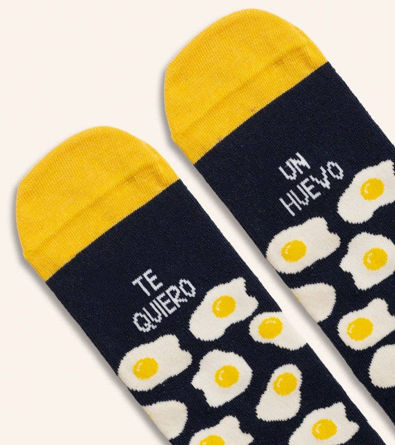 Calcetines "Te quiero un huevo" Blue - low impact