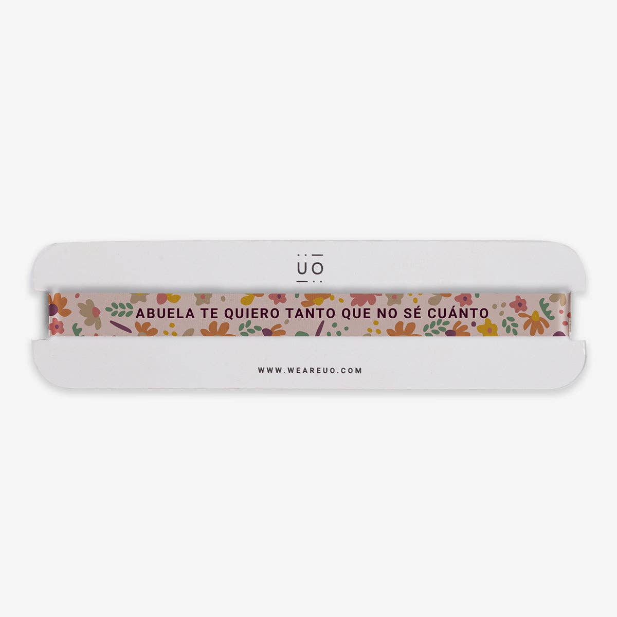 Pulsera de tela "Abuela te quiero tanto que no sé cuánto"