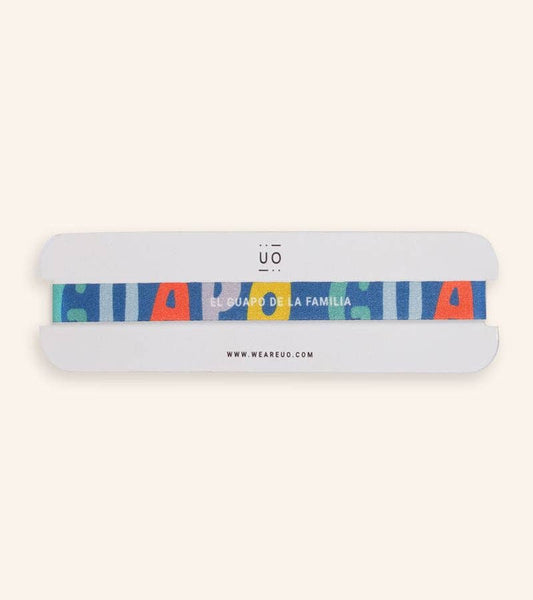 Pulsera Tela "El Guapo De La Familia"