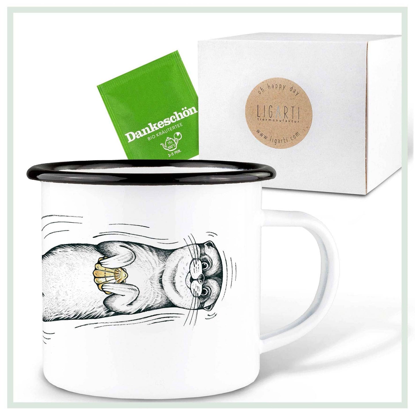 Taza esmaltada – Cazuela de mejillones