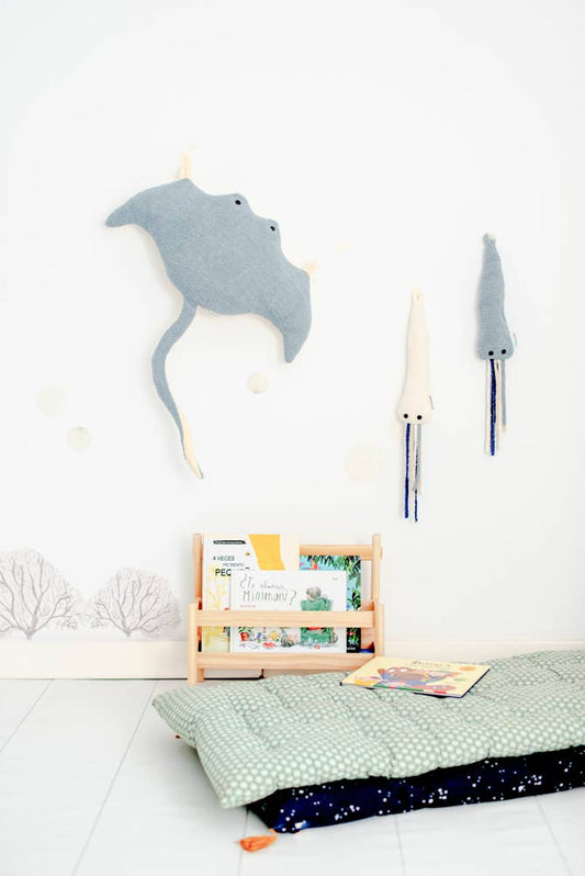 PACK MANTA RAY LIGHT BLUE AND MINI OCTOPUS