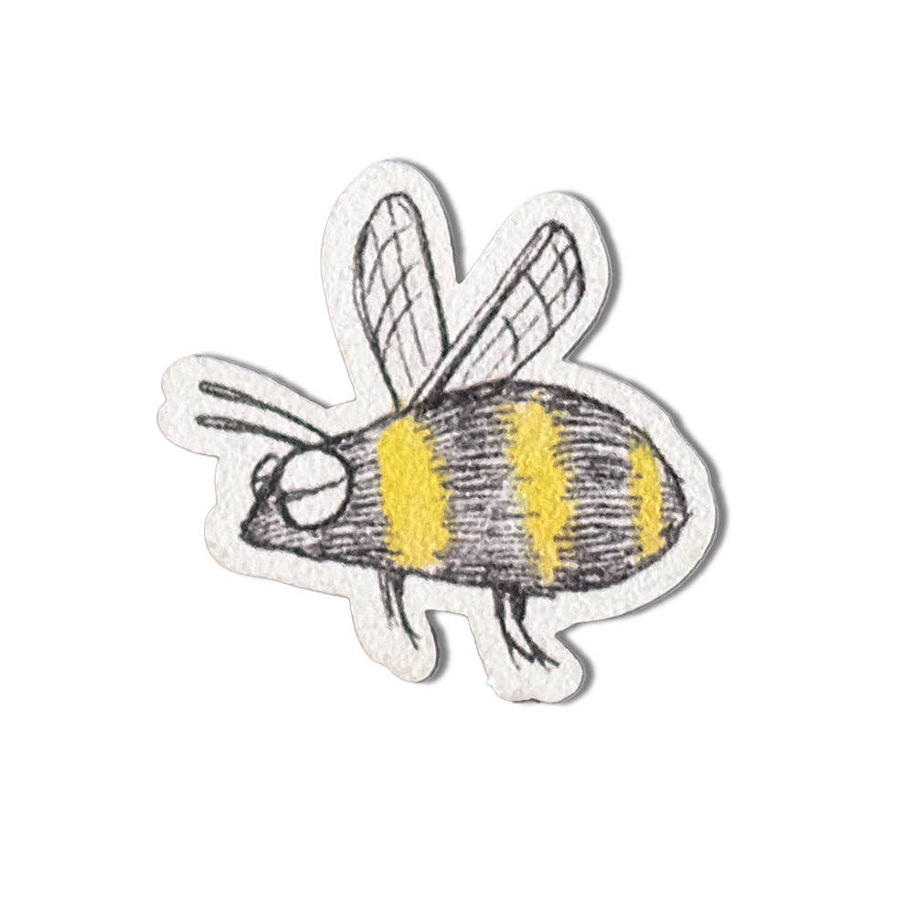 Imán de madera – Abeja cansada