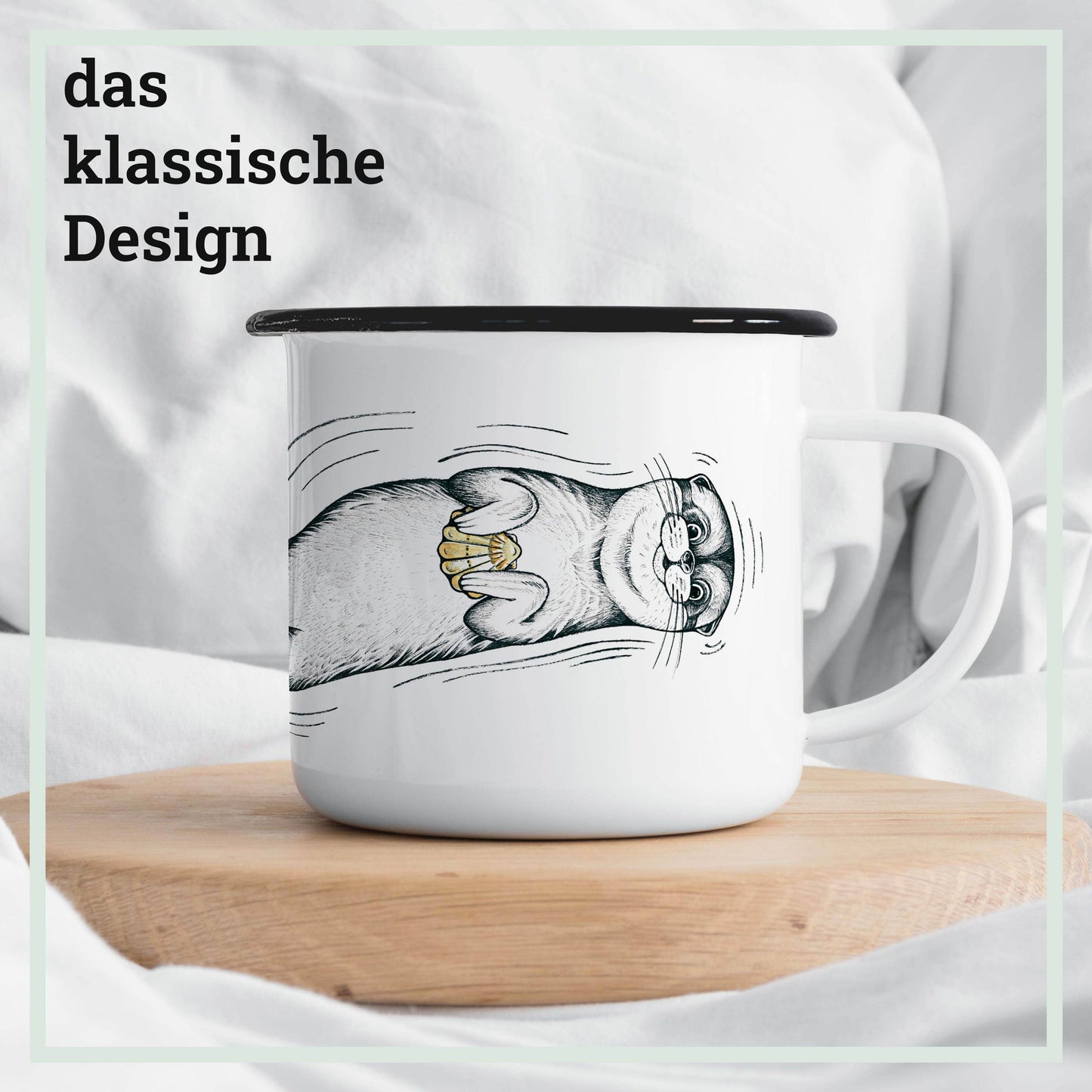Taza esmaltada – Cazuela de mejillones