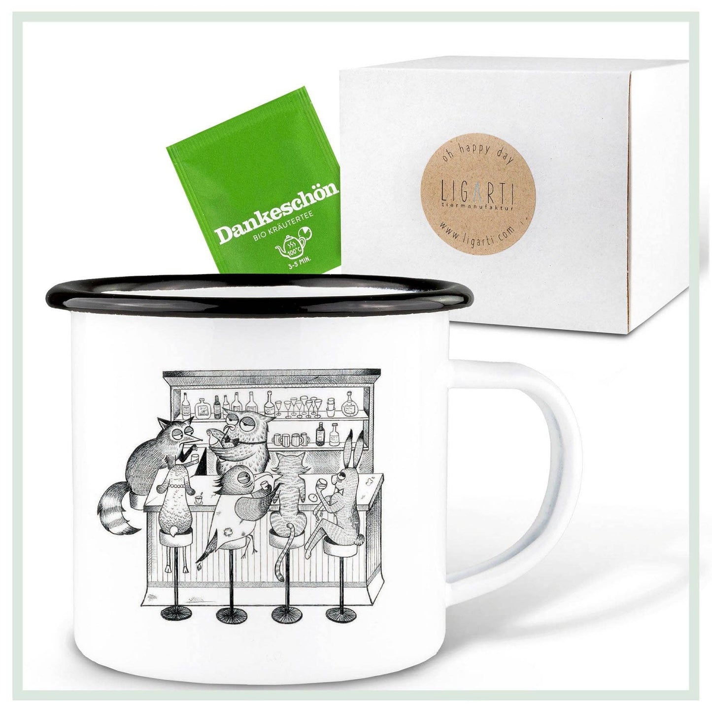 Taza esmaltada – Bar de animales