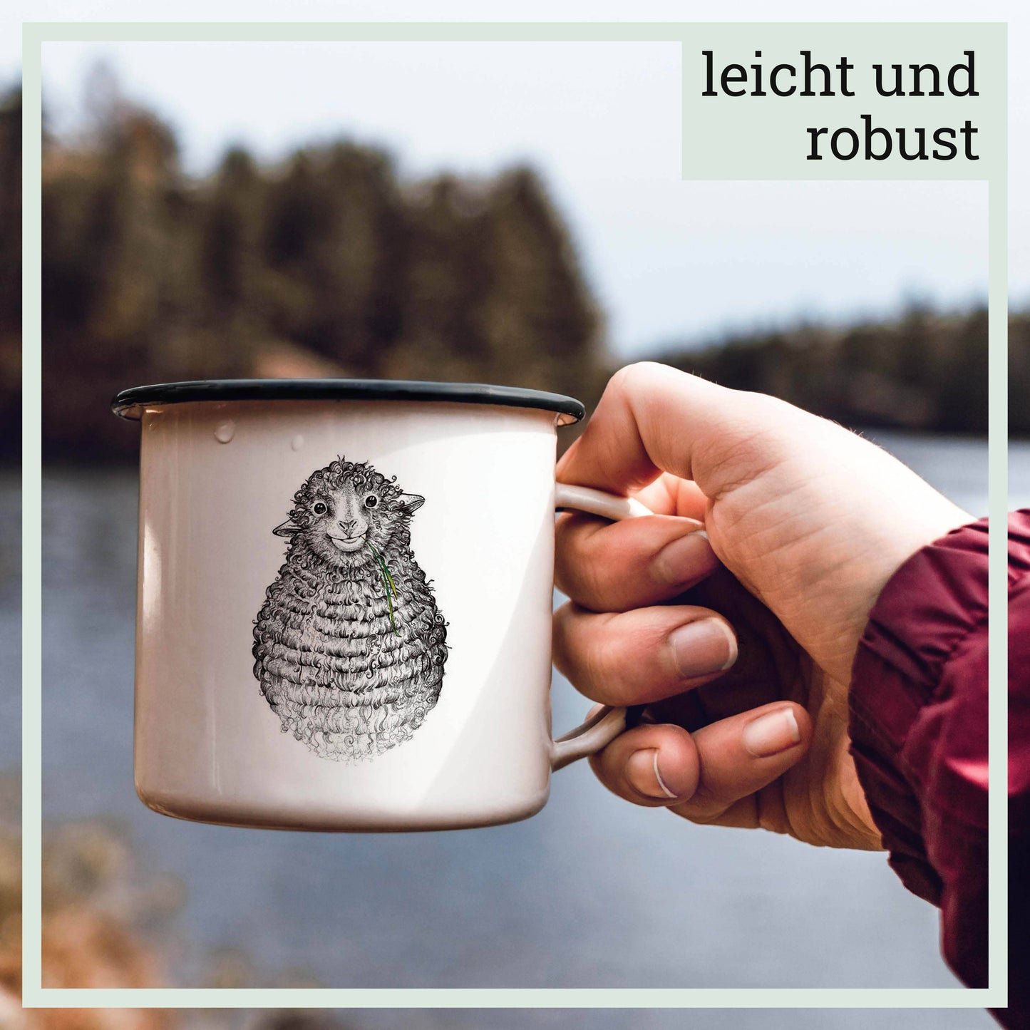 Taza esmaltada – Wollfried