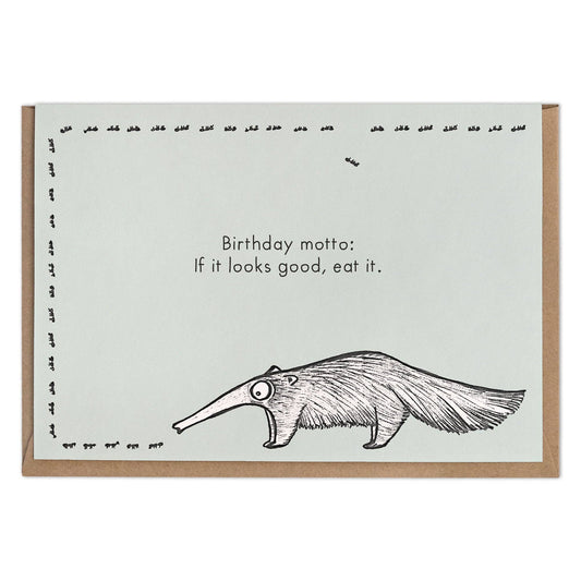 Tarjeta plegable Schleckbert de bambú