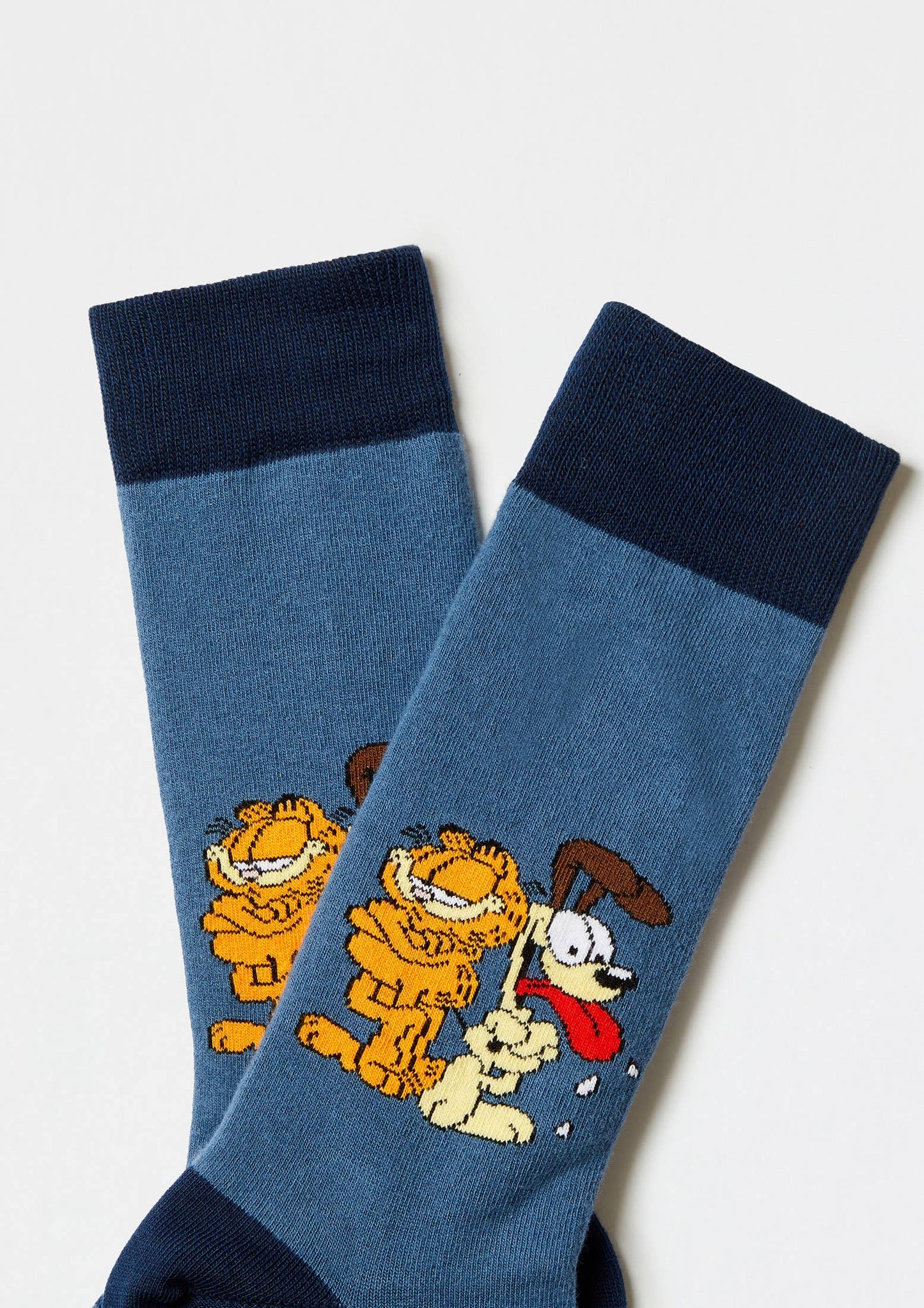 BeGarfield & Odie Blue  - 100% Organic Cotton Socks