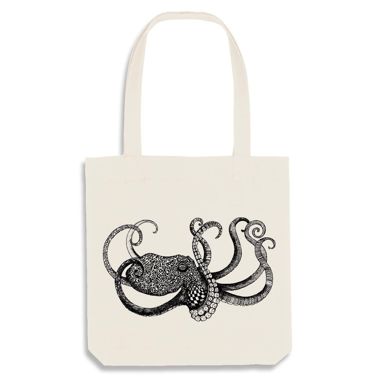 Bolsa de yute [reciclaje] - pulpo - natural