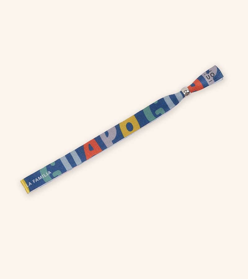 Pulsera Tela "El Guapo De La Familia"