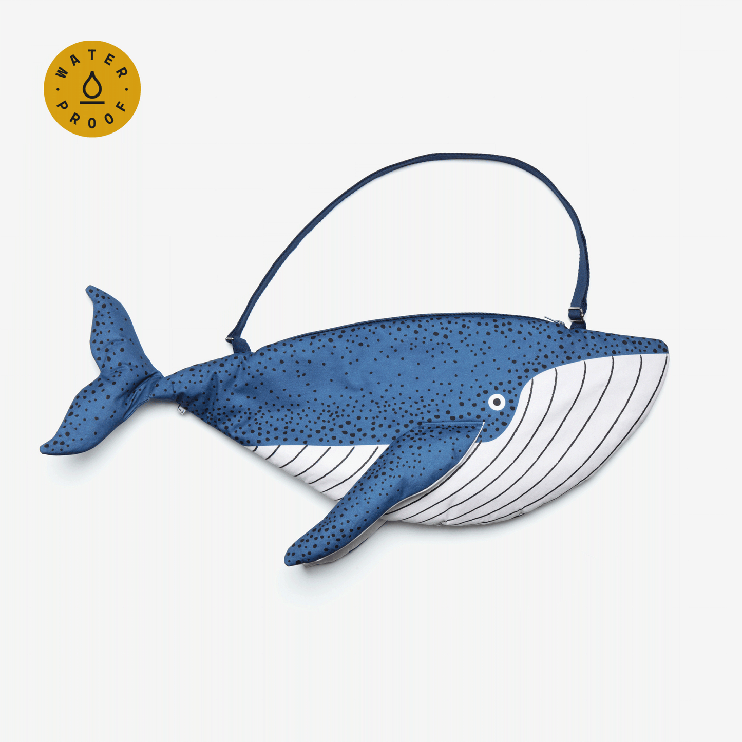 Bolso bandolera impermeable Blue Whale de algodón 100%